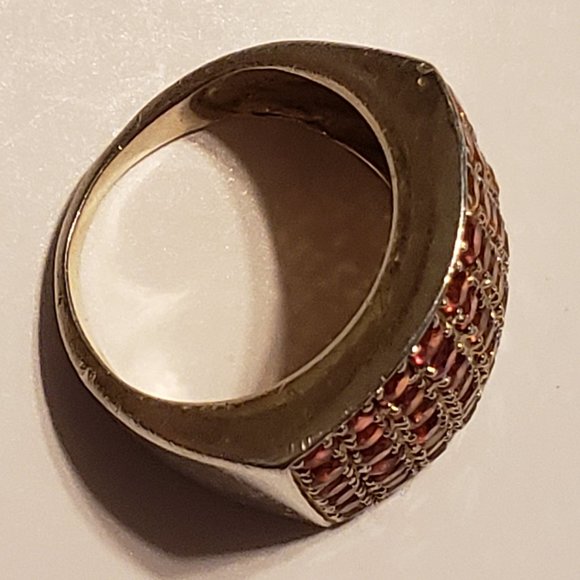 Sterling Silver Ladies Genuine 1/2 CTTW Citrine Multicolored Gem Ring SZ 7 3/4 - Picture 2 of 10